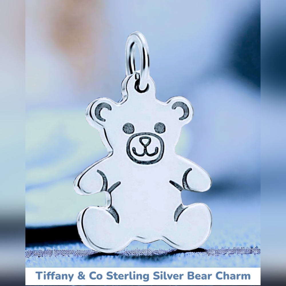 Authentic Tiffany & Co Sterling Silver Bear Charm Retired